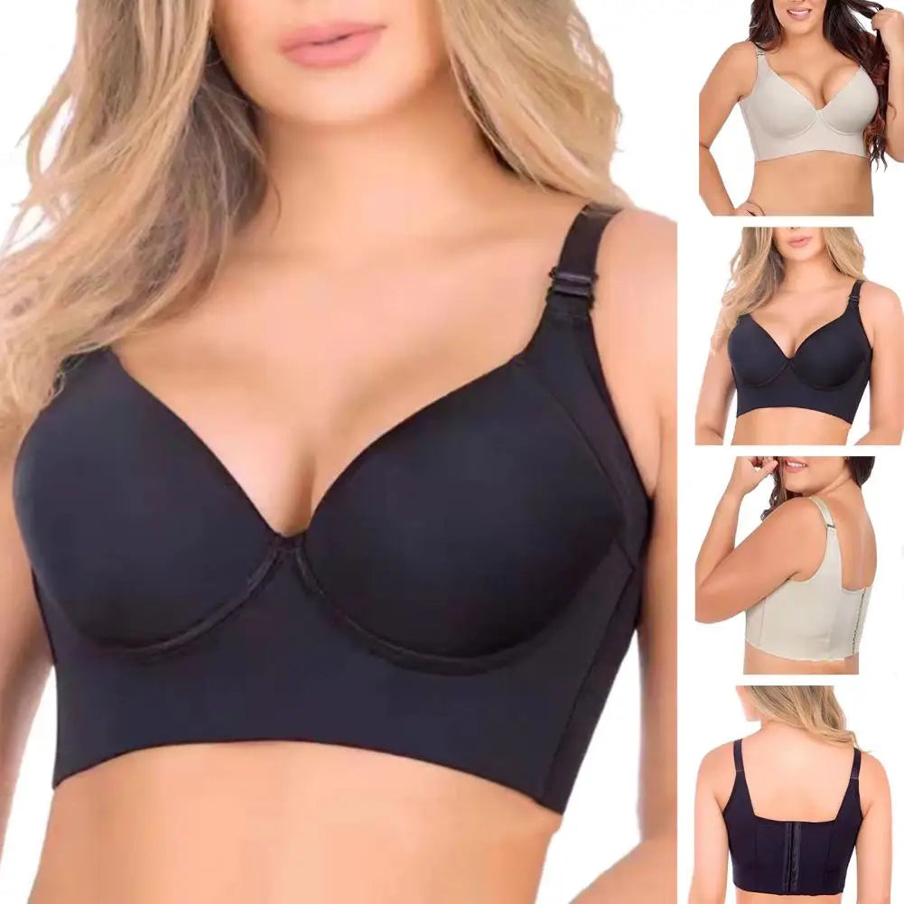 Sports Brassieres Full Back Coverage Women Sports Bra Correct Your Posture Comfortable Wear-resistant Lady Bra Breathable